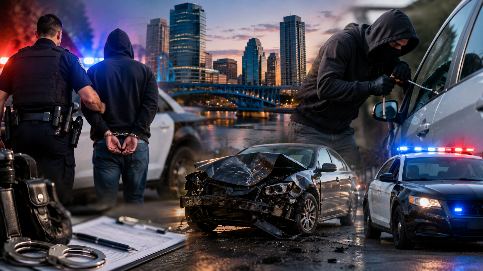 Dramatic Police Crime Scene Montage