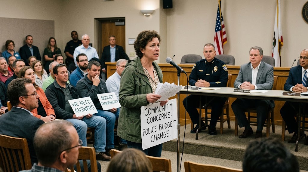 Local Residents Voice Concerns Over Police Department Budget Changes