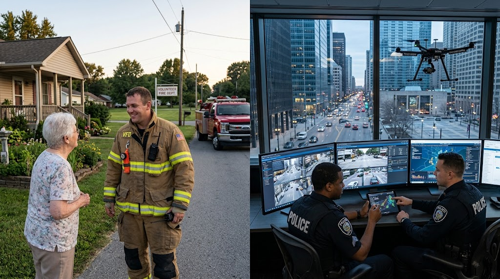 Small Town vs Big City: How Public Safety Strategies Differ